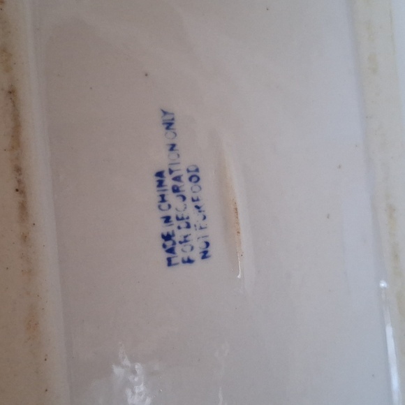 Vintage Blue And White China Server - Picture 7 of 9